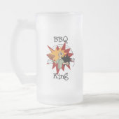 BBQ King T-shirts en cadeaus Matglas Bierpul (Links)