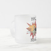 BBQ King T-shirts en cadeaus Matglas Koffiemok (Voorkant links)