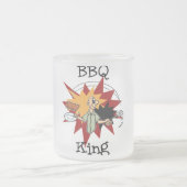 BBQ King T-shirts en cadeaus Matglas Koffiemok (Center)