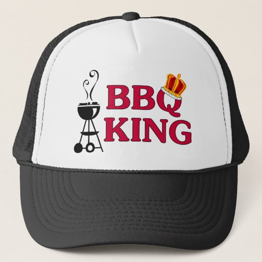 BBQ King Trucker Hat Pet (Voorkant)