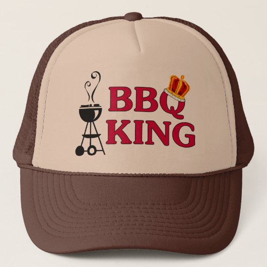 BBQ King Trucker Hat Pet (Voorkant)