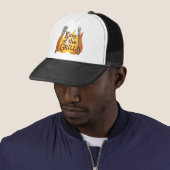 BBQ King Trucker Hat Trucker Pet (In situ)