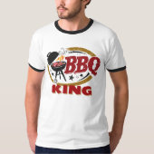 BBQ KING Tshirt voor papa; Vaderdag cadeau (Voorkant)