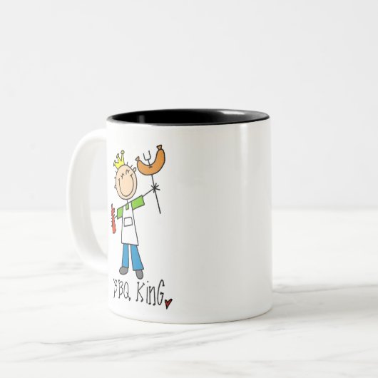 BBQ King Tweekleurige Koffiemok (Voorkant links)