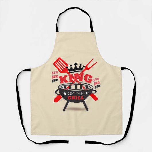 BBQ-King van de Grill Schort (Voorkant)