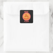 BBQ KING VIERKANTE STICKER (Tas)