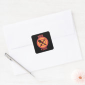 BBQ KING VIERKANTE STICKER (Envelop)