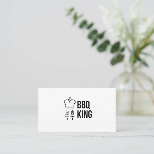 BBQ KING VISITEKAARTJE (Staand voorkant)