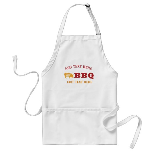 BBQ King voeg bewerk tekst Schorten (Voorkant)