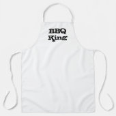 BBQ King zwarte witte moderne typografie cool Schort (Voorkant)