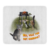 BBQ Knipbord met katten Snijplank (Voorkant)