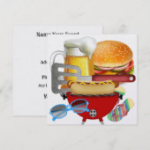 BBQ Koken - 4 juli Kaart (Voorkant / Achterkant)