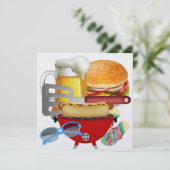 BBQ Koken - 4 juli Kaart (Staand voorkant)