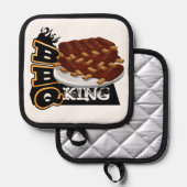 BBQ KONING! Ribs Icoon Pannenlap (Voorkant / Achterkant)