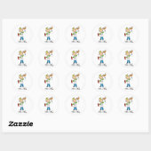 BBQ Koning Ronde Sticker (Vel)