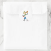 BBQ Koning Ronde Sticker (Tas)