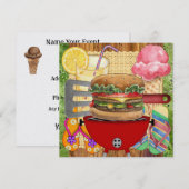 BBQ Kook uit ! SRF Kaart (Voorkant / Achterkant)