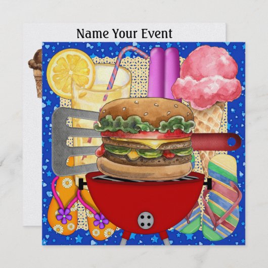 BBQ - Kook uit ! SRF Kaart (Voorkant / Achterkant)