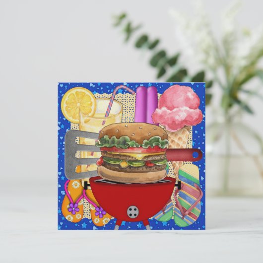 BBQ - Kook uit ! SRF Kaart (Staand voorkant)