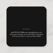 BBQ kookgerei | grillmeester Vierkante Visitekaartje (Achterkant)