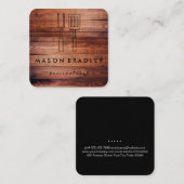 BBQ kookgerei | grillmeester Vierkante Visitekaartje (Voorkant / Achterkant)