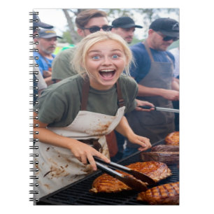 BBQ Kookuitnodiging Foto Aanpassen Notitieboek