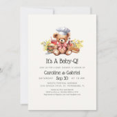 BBQ Koppel Baby Shower Kaart (Voorkant)