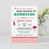 BBQ Koppel Baby Shower Kaart (Staand voorkant)