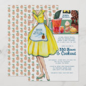 BBQ Koppels Trouwdouche | paar Kaart (Voorkant / Achterkant)