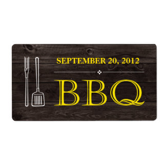 BBQ-label Etiket