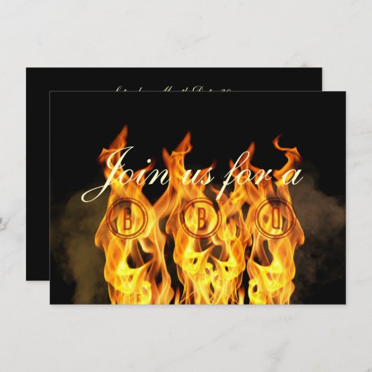 BBQ-lampjes Kaart (Voorkant / Achterkant)