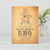 BBQ Leuk verjaardagsfeestje Kaart (Staand voorkant)