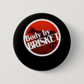 Bbq Lichaam naar Koe Brisket Ronde Button 5,7 Cm (Voorkant)