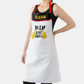 BBQ-liefhebber "King of the Grill" Grappige Mannen Schort (Insitu)