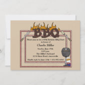 BBQ-Lijst - uitnodiging van de Birthday Party (Voorkant)