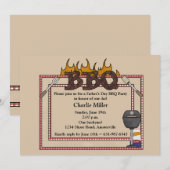 BBQ Lijst - Vaderdag Uitnodiging (Voorkant / Achterkant)