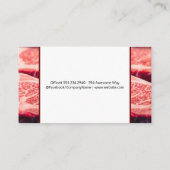 BBQ-Logo | Raw Steaks Visitekaartje (Achterkant)