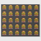 BBQ Lover Chef Summer Meat Smoking Grill Master Cadeaupapier (Vlak)