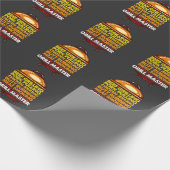 BBQ Lover Chef Summer Meat Smoking Grill Master Cadeaupapier (Hoek)