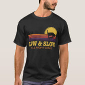 BBQ Low & Slow All Night Long Grill Smoker Access T-shirt (Voorkant)