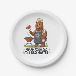 BBQ Master Beer Papa Ontwerp Papieren Bordje
