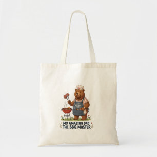 BBQ Master Beer Papa Ontwerp Tote Bag