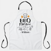 BBQ Master Chef for Grilling Dad Japanese Schort (Voorkant)