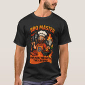 BBQ Master Dad Funny Vaders Dag Grill Gift T-shirt (Voorkant)