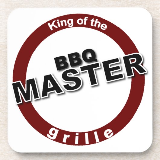 BBQ Master King of the Grille Bier Onderzetter (Voorkant)