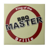 BBQ Master King of the Grille Tegeltje (Voorkant)