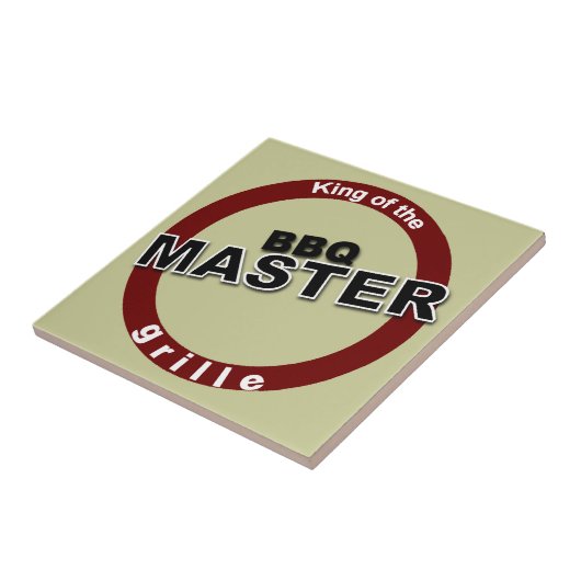 BBQ Master King of the Grille Tegeltje (Zijkant)