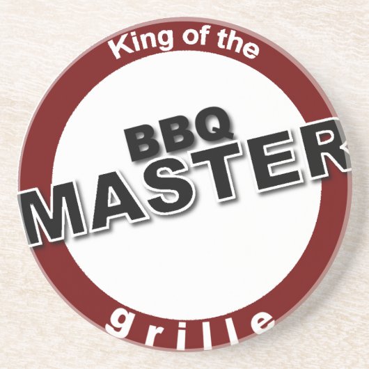 BBQ Master King of the Grille Zandsteen Onderzetter (Voorkant)