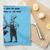 BBQ Master’s Humorous Poem Theedoek (Quarter Fold)