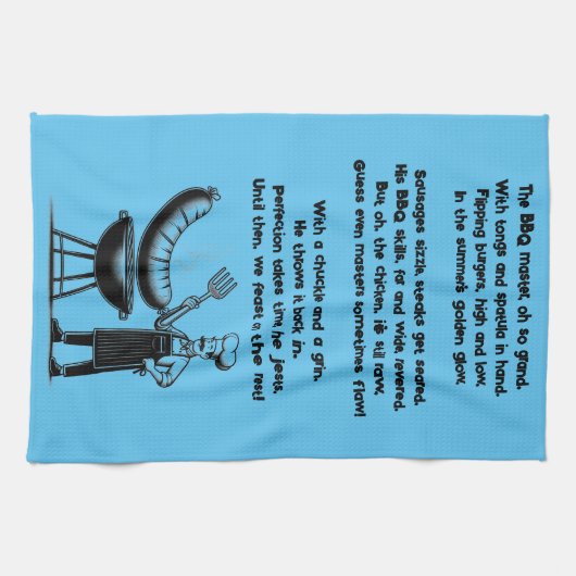 BBQ Master’s Humorous Poem  Theedoek (Horizontaal)